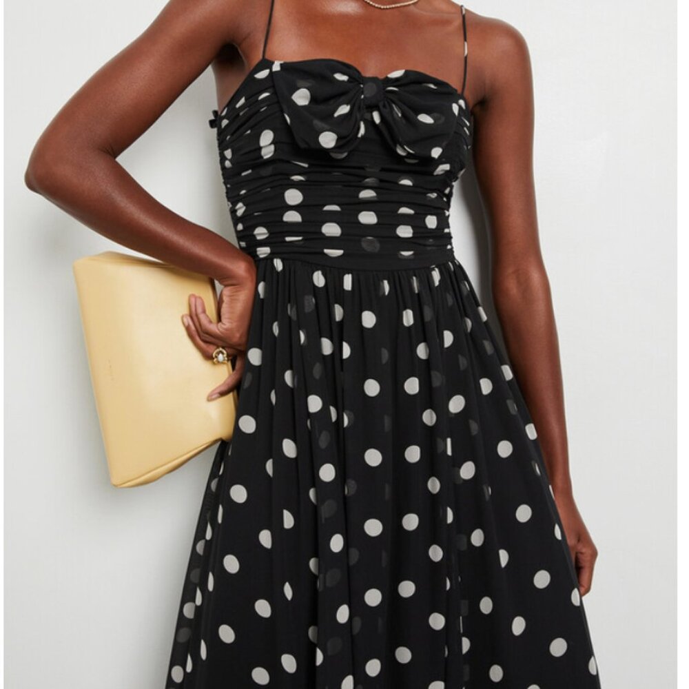 DÔEN  MARYANNA DRESS -- NOIR SOLSTICE SKY DOT- sold out everywhere